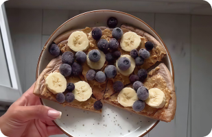 Рецепт протеинового овсяного блина