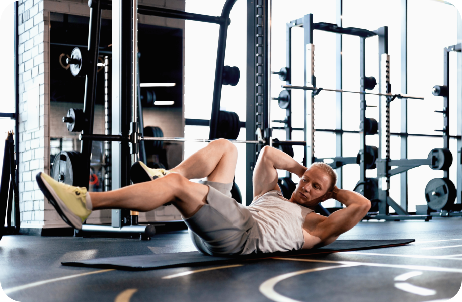 Тренировка для мужчин с гантелями